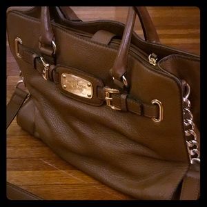 Michael Kors Hamilton Satchel, Pebbled Leather